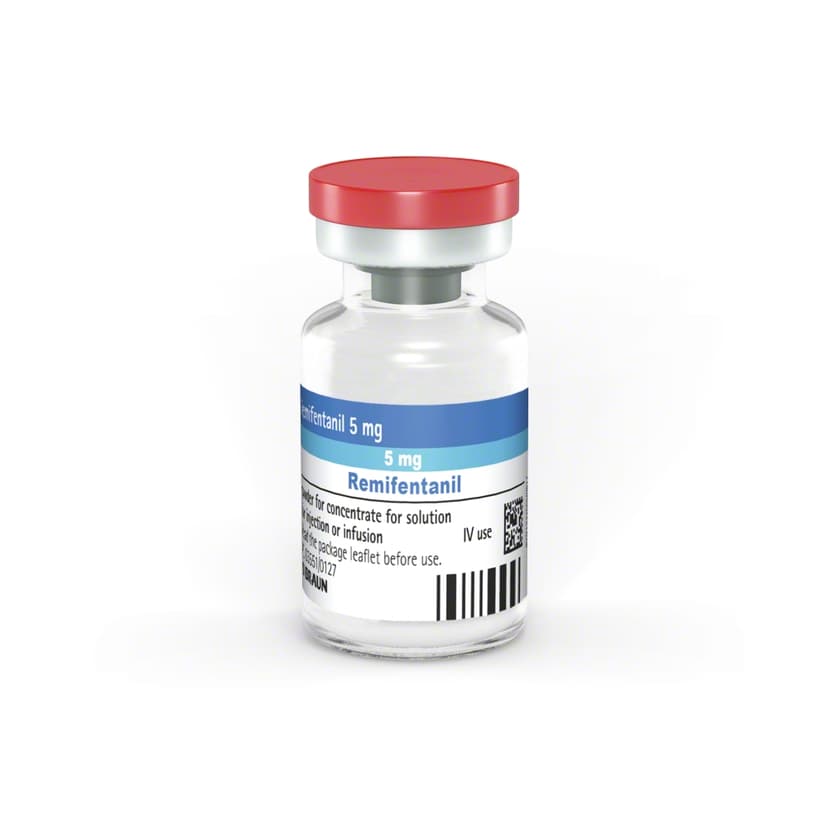 Remifentanil 5 mg /10ml-Powder for concentrate for solution for injection or infusion. Ultra-short-acting opioid