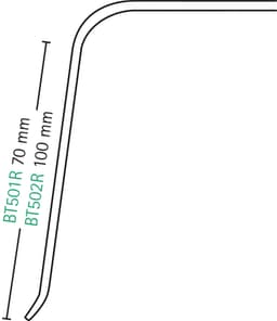 LINE DRAWING BT501R, BT502R-Aesculap Article Picture (Media Manager)