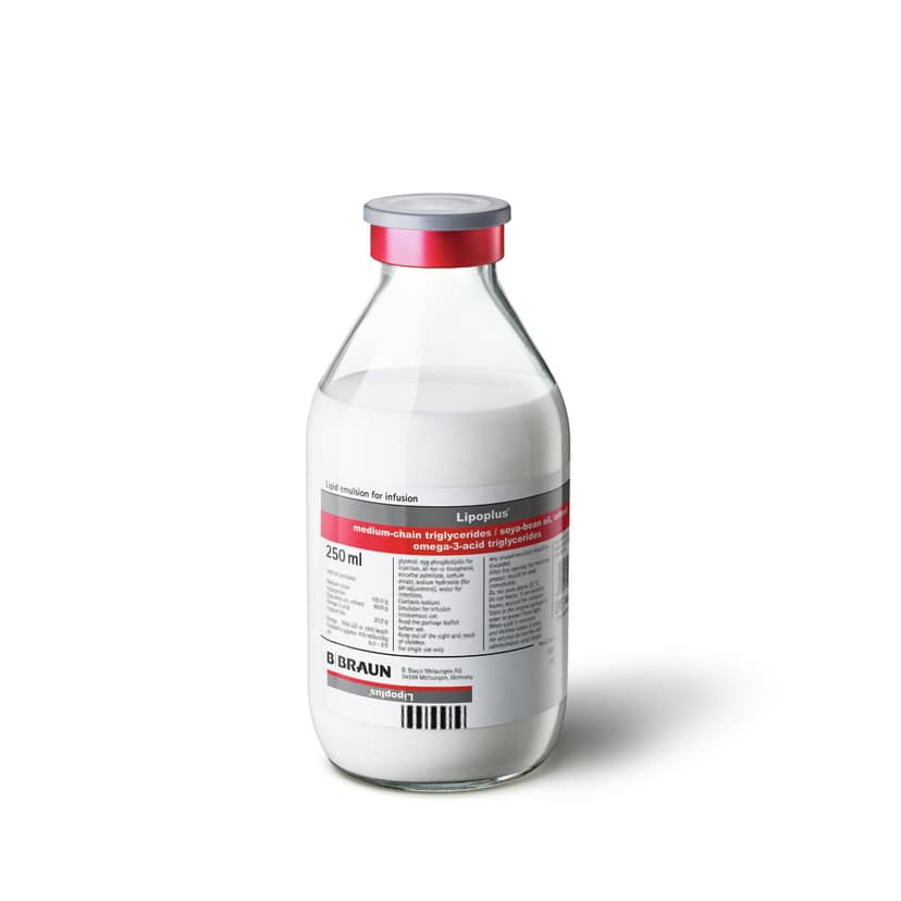 Lipoplus®-Fat emulsion enriched with omega-3 fatty acid triglycerides from fish oil