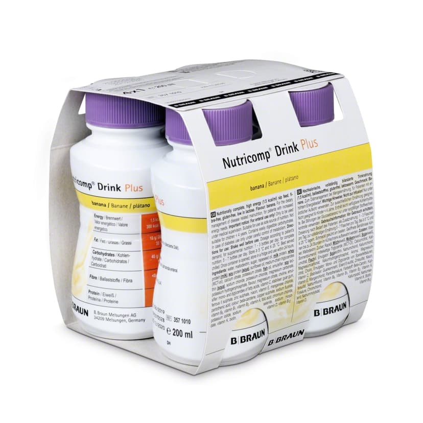 Nutricomp Drink Plus Banana-4x 200ml