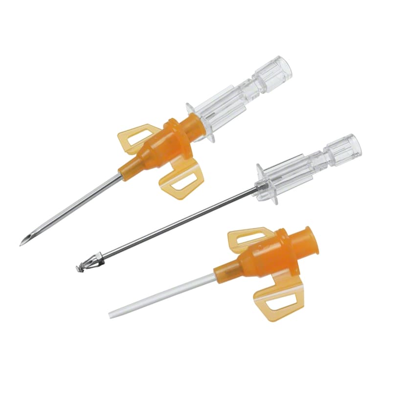 Introcan Safety® 3-Closed Safety IV Catheter with Multi-Access Blood Control Septum, G14